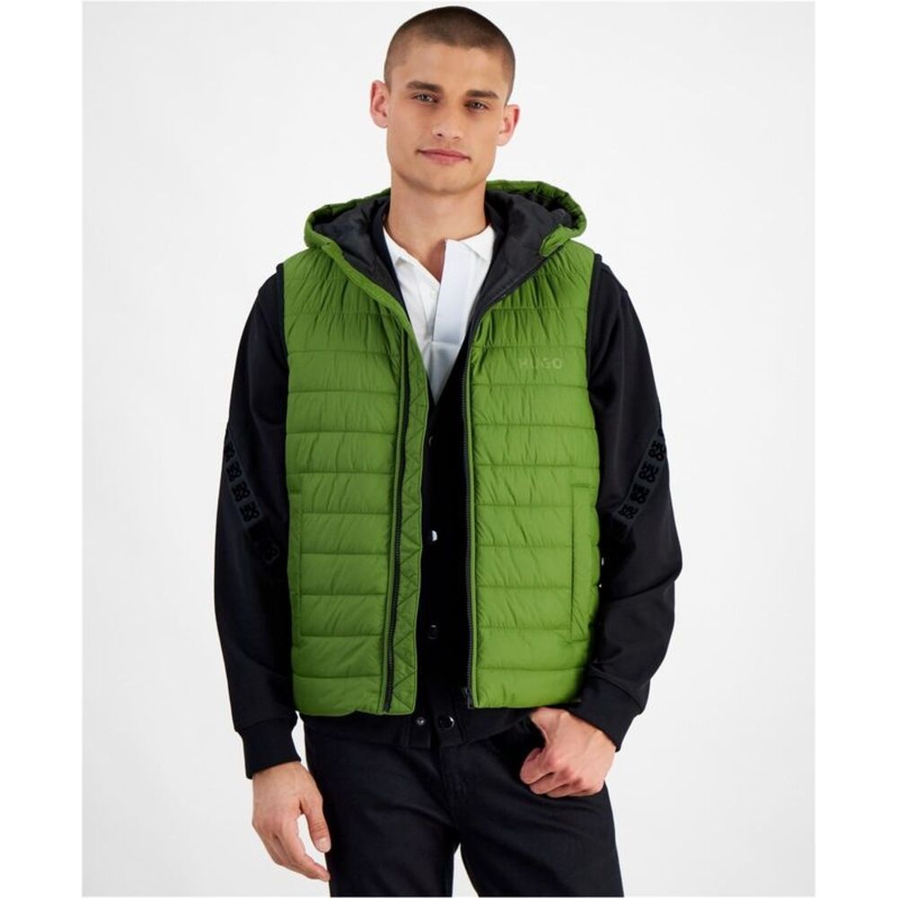 Hugo Boss Mens Slim-Fit Quilted Full-Zip Puffer Jacket, NWT